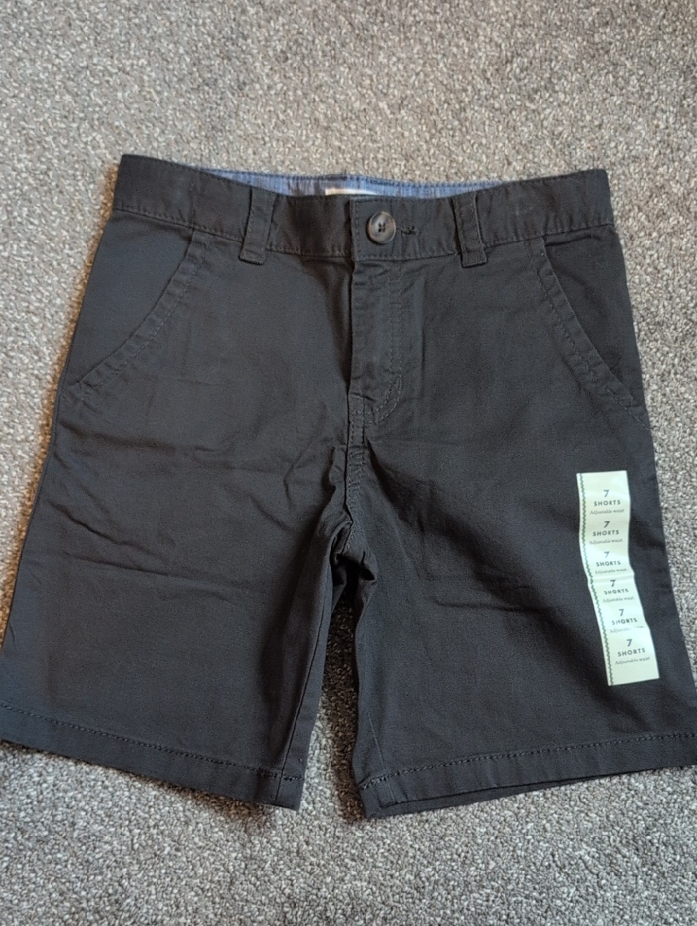 Boys Cat & Jack Charcoal Gray Chino Flat-Front Shorts